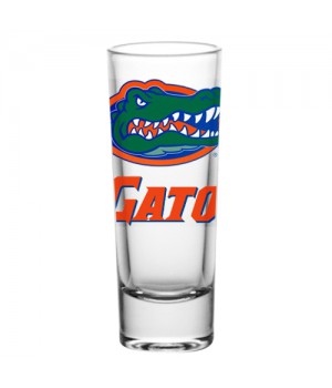 Florida Gators Shotglass "Tall" Clear